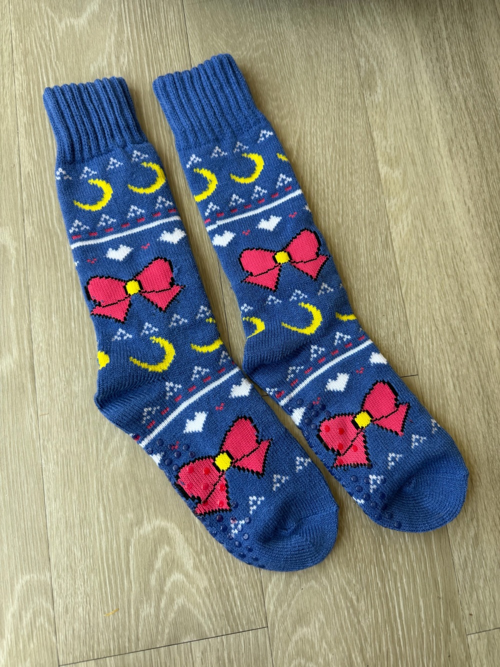 Sailor Moon Blue Bow Patterned Knee-High Socks